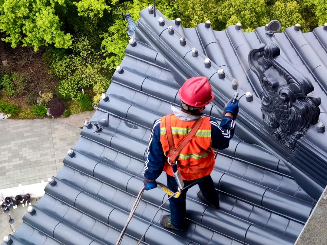 Roofing work